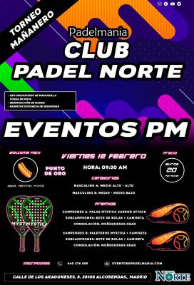 poster del torneo TORNEO MAÑANERO PADELMANIA