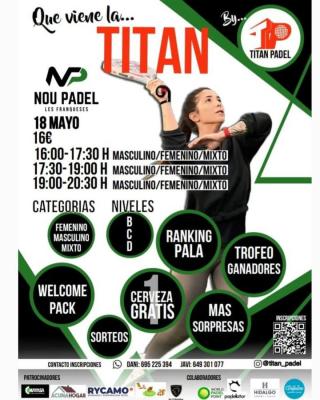 poster del torneo TITAN PADEL