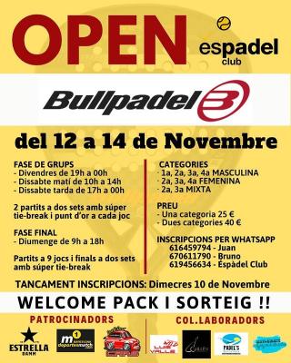 poster del torneo OPEN ESPADEL CLUB