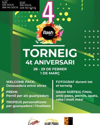 poster del torneo TORNEIG 4T ANIVERSARI