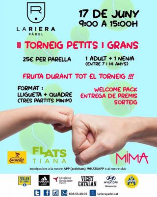 poster del torneo II TORNEIG PETITS i GRANS