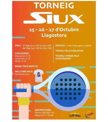 poster del torneo TORNEIG SIUX