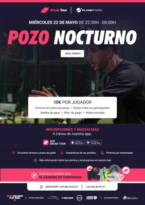 poster del torneo POZO NOCTURNO PLANET PADEL INDOOR