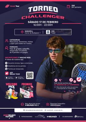 poster torneo TORNEO CHALLENGER CNS PÁDEL BY BREAK TOUR