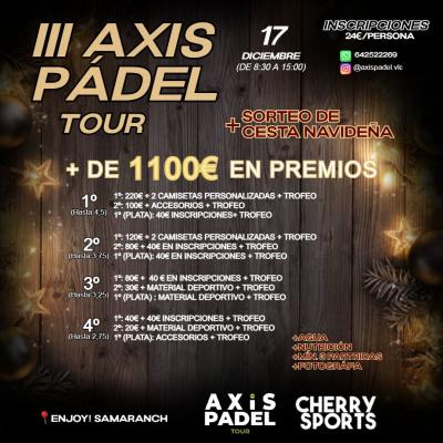 poster del torneo AXIS PADEL III EDICIÓN