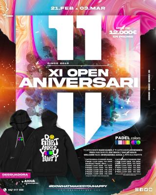 poster del torneo XI OPEN ANIVERSARI