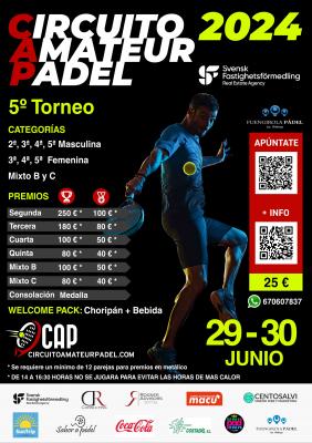 poster torneo 5º TORNEO CAP 2024 FUENGIROLA PADEL WEKAP