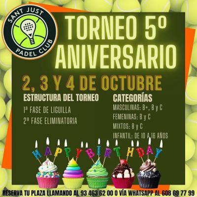 poster del torneo TORNEO 5º ANIVERSARIO