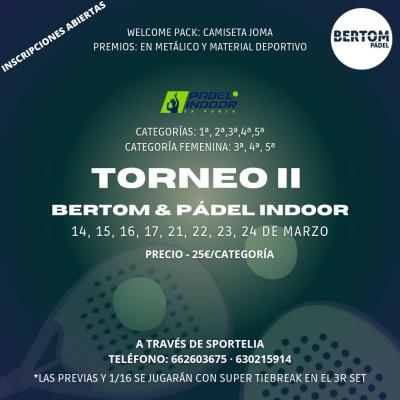 poster torneo PADEL INDOOR SA POBLA & BERTOM