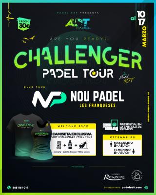 poster del torneo I PRUEBA ADT CHALLENGER PADEL TOUR 2024