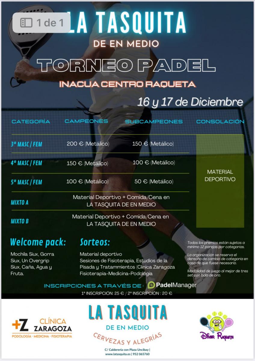 cartel del torneo