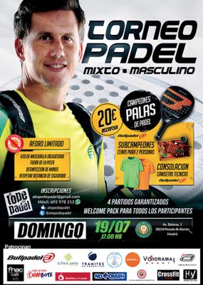 poster del torneo TORNEO DE PADEL MIXTO - MASCULINO