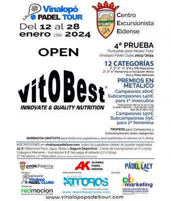 poster torneo OPEN VITOBEST