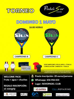 poster del torneo TORNEO PADELSUREVENTS