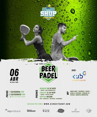 poster del torneo BEER PADEL