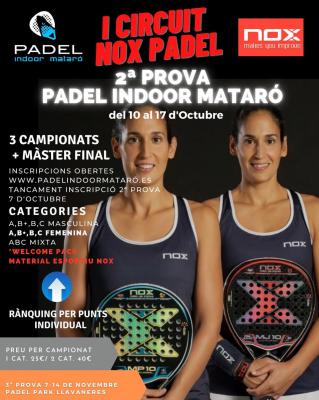 poster del torneo 2º PROVA - I CIRCUIT NOX PADEL