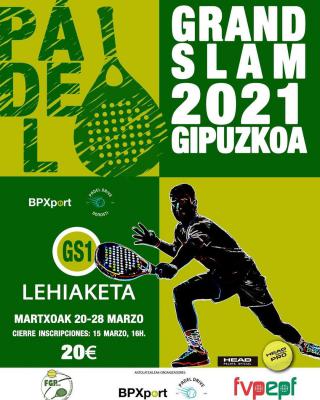 poster torneo GRAND SLAM 2021 GIPUZKOA