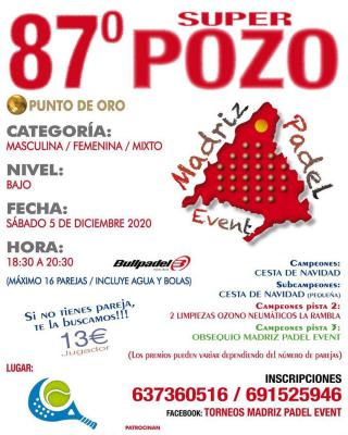 poster del torneo 87º SUPER POZO