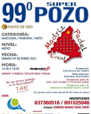 poster del torneo 99º SUPER POZO