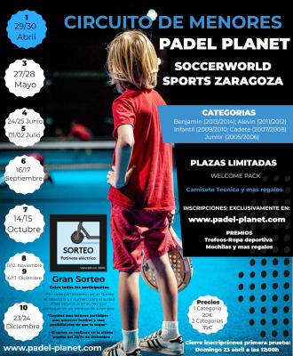 poster torneo TORNEO MENORES PÁDEL