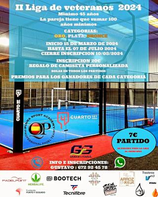 poster del torneo II LIGA DE VETERANOS 2024