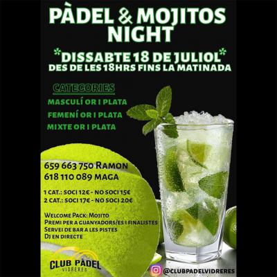 poster del torneo PADEL & MOJITOS NIGHT