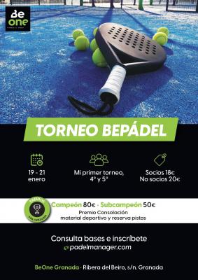 poster torneo I TORNEO BEPADEL 2024