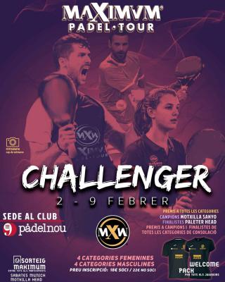 poster del torneo CHALLENGER MAXIMUM PADEL TOUR