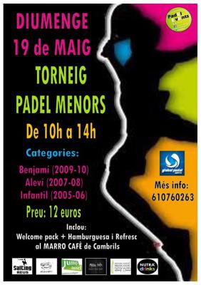 poster del torneo TORNEIG PER MENORS