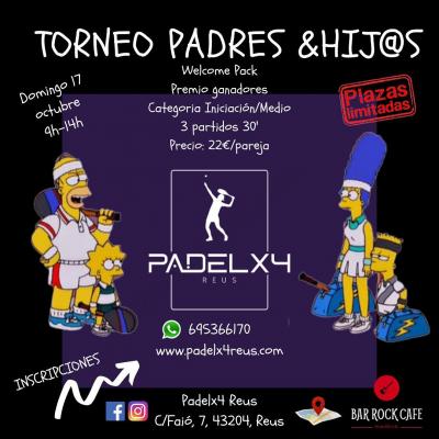 poster del torneo TORNEO PADRES, MADRES E HIJ@S