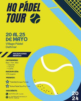 poster del torneo HQ PADEL TOUR