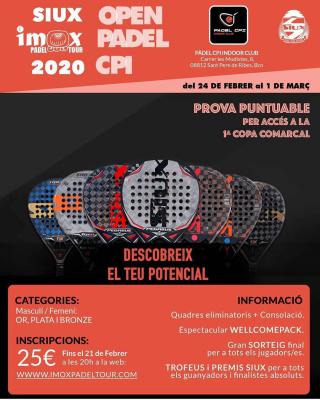 poster del torneo 1A PRUEBA - SIUX IMOX PADEL TOUR 