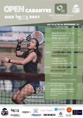 poster del torneo 3A PROVA - OPEN CABANYES SIUX IPT ‘21