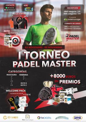 poster torneo I TORNEO PADEL MASTER