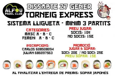 poster del torneo 2a EDICIÓ EXPRESS SUSHI