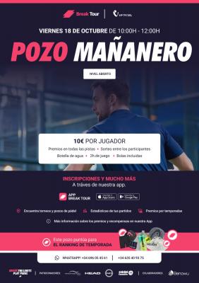 poster del torneo POZO MAÑANERO NIVEL ABIERTO VIMPADEL