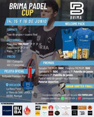 poster del torneo BRIMA PADEL CUP