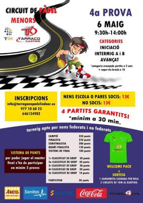 poster del torneo 4ª PROVA CIRCUIT TARRACO KARTING