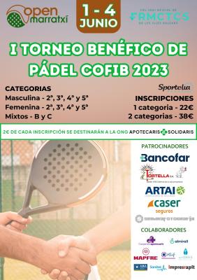 poster del torneo TORNEO BENÉFICO COFIB 2023