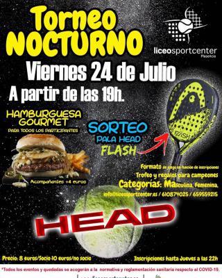 poster del torneo TORNEO NOCTURNO