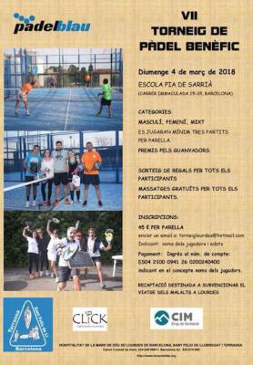 poster del torneo VII TORNEIG BENÈFIC