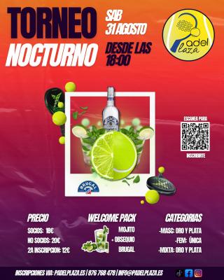 poster torneo TORNEO NOCTURNO RON BRUGAL