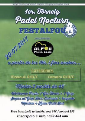 poster del torneo 1er TORNEIG NOCTURN FESTALFOU