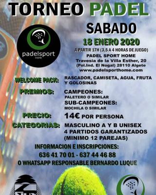 poster del torneo TORNEO DE PADEL