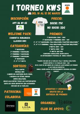 poster del torneo TORNEO DE MARZO ELITE PADEL INDOOR