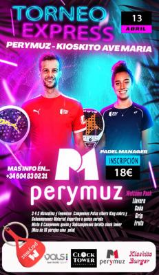 poster torneo TORNEO EXPRESS PERYMUZ- KIOSKITO AVE MARIA