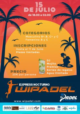 poster del torneo WIPADEL NOCTURNO - LA LLAGOSTA