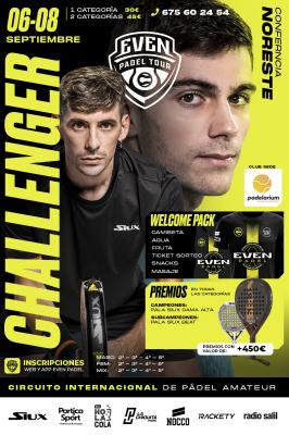 poster del torneo 1ER CHALLENGER EVEN PADEL BAIX LL. 24-25