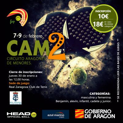 poster torneo CAM 2 - CIRCUITO ARAGONES DE MENORES