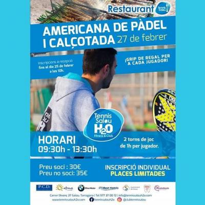 poster del torneo AMERICANA DE PADEL I CALÇOTADA